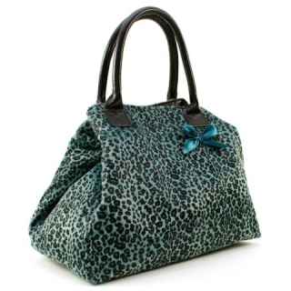 Shopper im Leoparden-Design Blau
