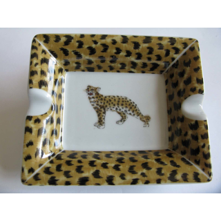 Aschenbecher Leoparden-Muster Typ Safari